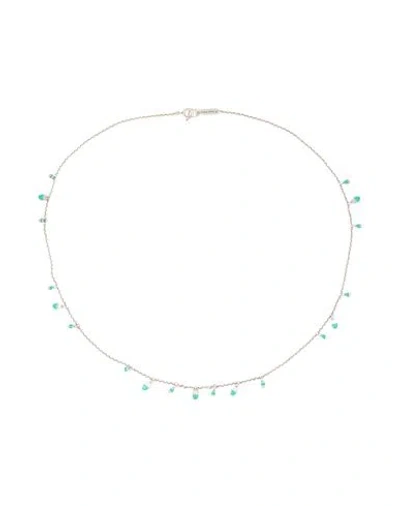Isabel Marant Woman Necklace Turquoise Size - Brass, Tin, Resin In Neutral