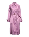 ISABEL MARANT ISABEL MARANT WOMAN OVERCOAT & TRENCH COAT PINK SIZE 6 POLYESTER, POLYAMIDE
