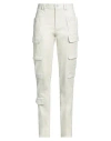 Isabel Marant Woman Pants Cream Size 6 Cotton, Elastane In White