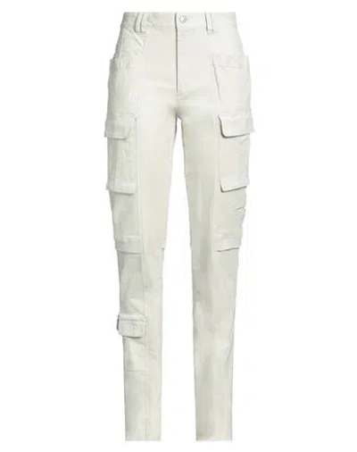 Isabel Marant Woman Pants Cream Size 6 Cotton, Elastane In White