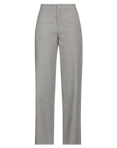 Isabel Marant Woman Pants Grey Size 12 Viscose, Cotton In Gray