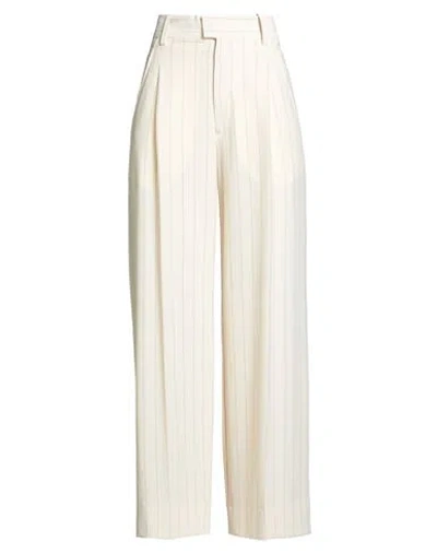 ISABEL MARANT ISABEL MARANT WOMAN PANTS IVORY SIZE 4 POLYESTER, ELASTANE, VISCOSE