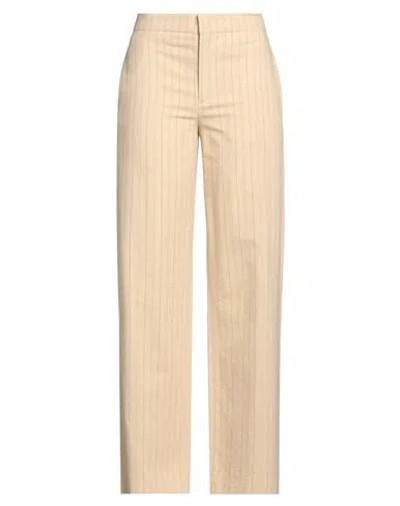 Isabel Marant Woman Pants Sand Size 6 Viscose, Cotton In Beige
