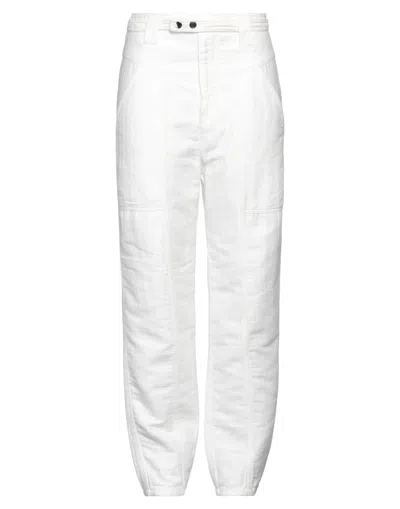 Isabel Marant Ladies White Kaori Wide-leg Cotton Linen Pants