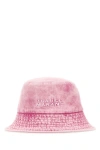 Isabel Marant Wide Brim Denim Bucket Hat In Pink