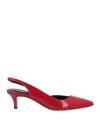Isabel Marant Woman Pumps Red Size 5 Sheepskin In Red