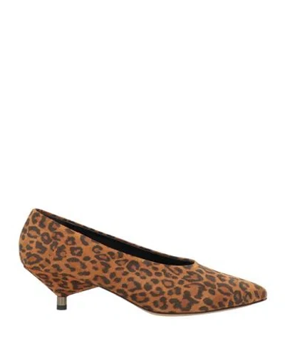 Isabel Marant Woman Pumps Tan Size 5 Cow Leather In Brown