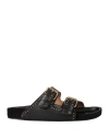 Isabel Marant Woman Sandals Black Size 5.5 Bovine Leather