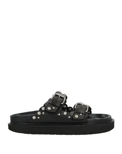 Isabel Marant Woman Sandals Black Size 5.5 Calfskin