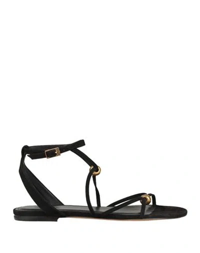Isabel Marant Woman Sandals Black Size 6.5 Cow Leather