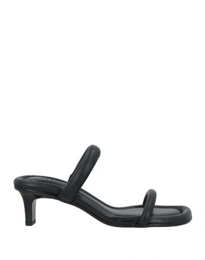 ISABEL MARANT ISABEL MARANT WOMAN SANDALS BLACK SIZE 5.5 LEATHER