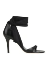 Isabel Marant Askja 105mm Leather Sandals In Black