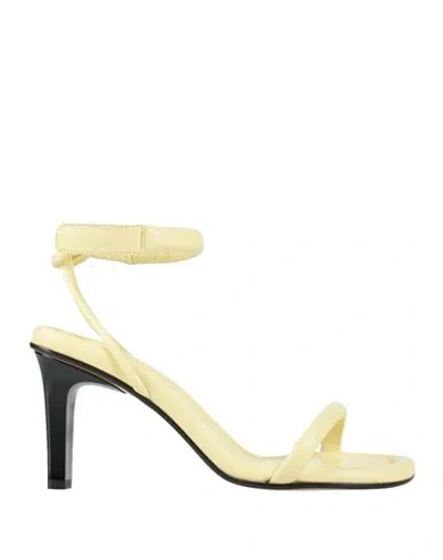 Isabel Marant Woman Sandals Light Yellow Size 7 Leather