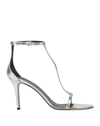Isabel Marant Snake-print Leather Slide Sandals In Multi