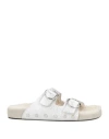 Isabel Marant Woman Sandals Silver Size 8 Bovine Leather In Silver