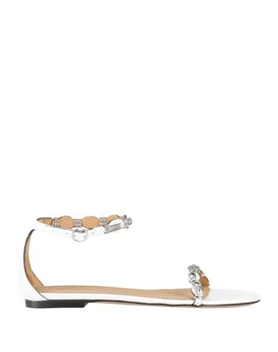 Isabel Marant Woman Sandals White Size 6.5 Cow Leather