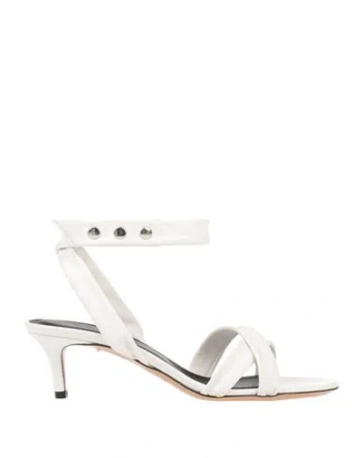 Isabel Marant Woman Sandals White Size 5 Lambskin