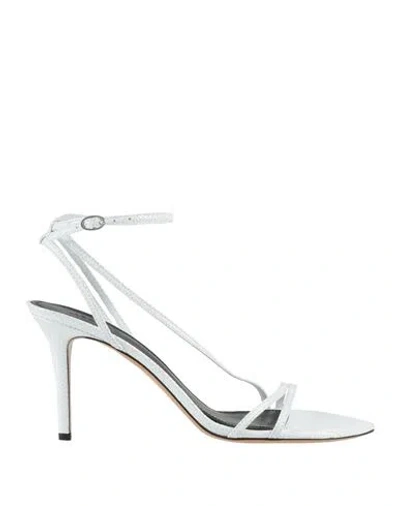 Isabel Marant Woman Sandals White Size 8 Goat Skin