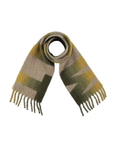 Isabel Marant Woman Scarf Khaki Size - Alpaca Wool, Polyamide, Wool In Green