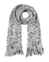 Isabel Marant Woman Scarf Light Grey Size - Polyacrylic, Polyamide, Mohair Wool, Wool, Elastane In Grey