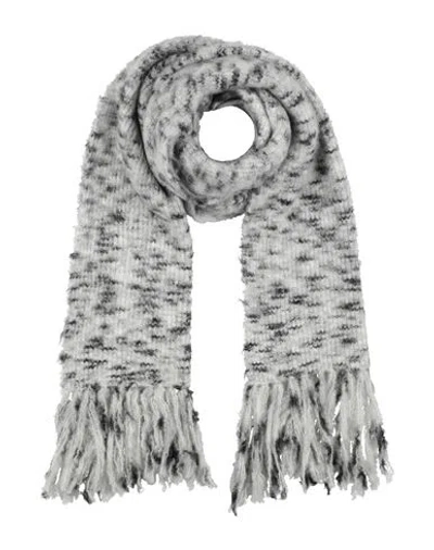 Isabel Marant Woman Scarf Light Grey Size - Polyacrylic, Polyamide, Mohair Wool, Wool, Elastane