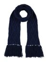 Isabel Marant Woman Scarf Midnight Blue Size - Alpaca Wool, Wool, Polyamide In Blue
