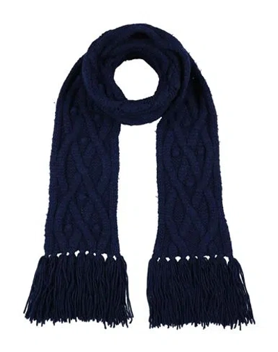 Isabel Marant Woman Scarf Midnight Blue Size - Alpaca Wool, Wool, Polyamide