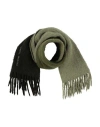 Isabel Marant Woman Scarf Military Green Size - Alpaca Wool, Polyamide In Gray