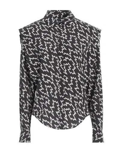 Isabel Marant Woman Shirt Black Size 4 Silk, Elastane