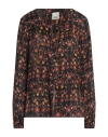 Isabel Marant Woman Shirt Black Size 6 Viscose, Silk In Black