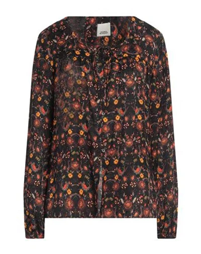 Isabel Marant Woman Shirt Black Size 6 Viscose, Silk