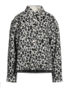 Isabel Marant Woman Jacket White Size 8 Virgin Wool In Black