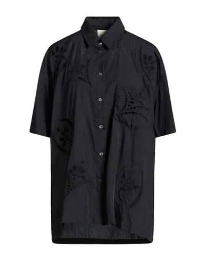 Isabel Marant Woman Shirt Black Size 8 Modal, Polyamide