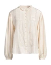 Isabel Marant Woman Shirt Cream Size 8 Silk, Cotton In White