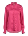 Isabel Marant Woman Shirt Fuchsia Size 6 Viscose, Silk In Pink