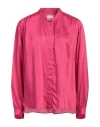 Isabel Marant Woman Shirt Fuchsia Size 6 Viscose, Silk In Pink