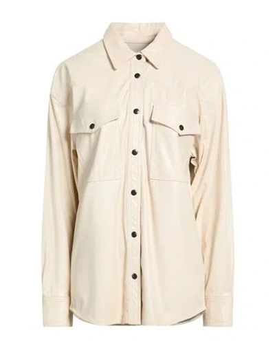 Isabel Marant Woman Shirt Ivory Size 4 Polyester, Polyurethane In Neutral