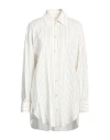 ISABEL MARANT ISABEL MARANT WOMAN SHIRT IVORY SIZE 8 SILK, CUPRO