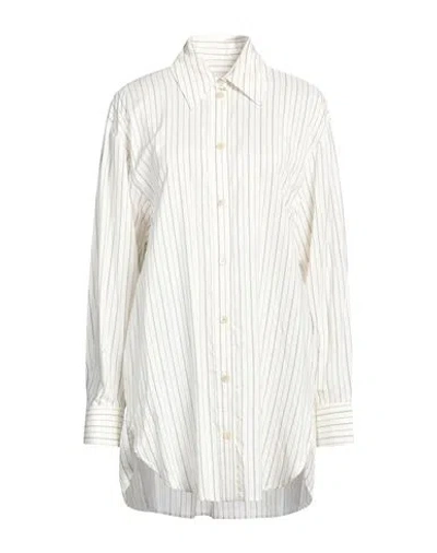 Isabel Marant Woman Shirt Ivory Size 4 Silk, Cupro In White