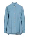 Isabel Marant Minimal Solid Shirt In Blue
