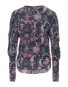Isabel Marant Bavali Paisley-print Silk-blend Crepe De Chine Blouse In Blue