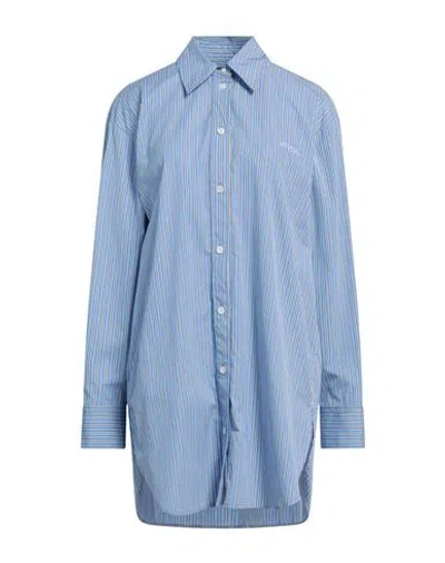 ISABEL MARANT ISABEL MARANT WOMAN SHIRT PASTEL BLUE SIZE 8 COTTON, POLYESTER