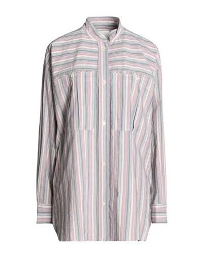Isabel Marant Woman Shirt Sky Blue Size 8 Cotton