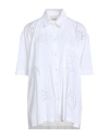 Isabel Marant Bilya Oversized Broiderie Anglaise Modal-blend Poplin Shirt In White