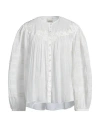 Isabel Marant Woman Shirt White Size 4 Cotton, Silk