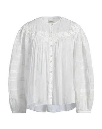 Isabel Marant Woman Shirt White Size 4 Cotton, Silk In White