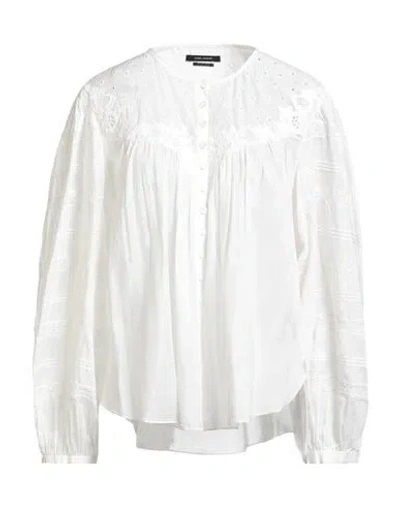 Isabel Marant Woman Shirt White Size 8 Cotton, Silk