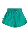 Isabel Marant Woman Shorts & Bermuda Shorts Emerald Green Size 12 Polyamide, Silk, Cotton In Green