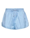 Isabel Marant Lysmee Lace-up Shell Shorts In Bleu