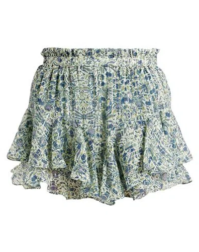 Isabel Marant Woman Shorts & Bermuda Shorts Light Green Size 2 Silk, Lurex